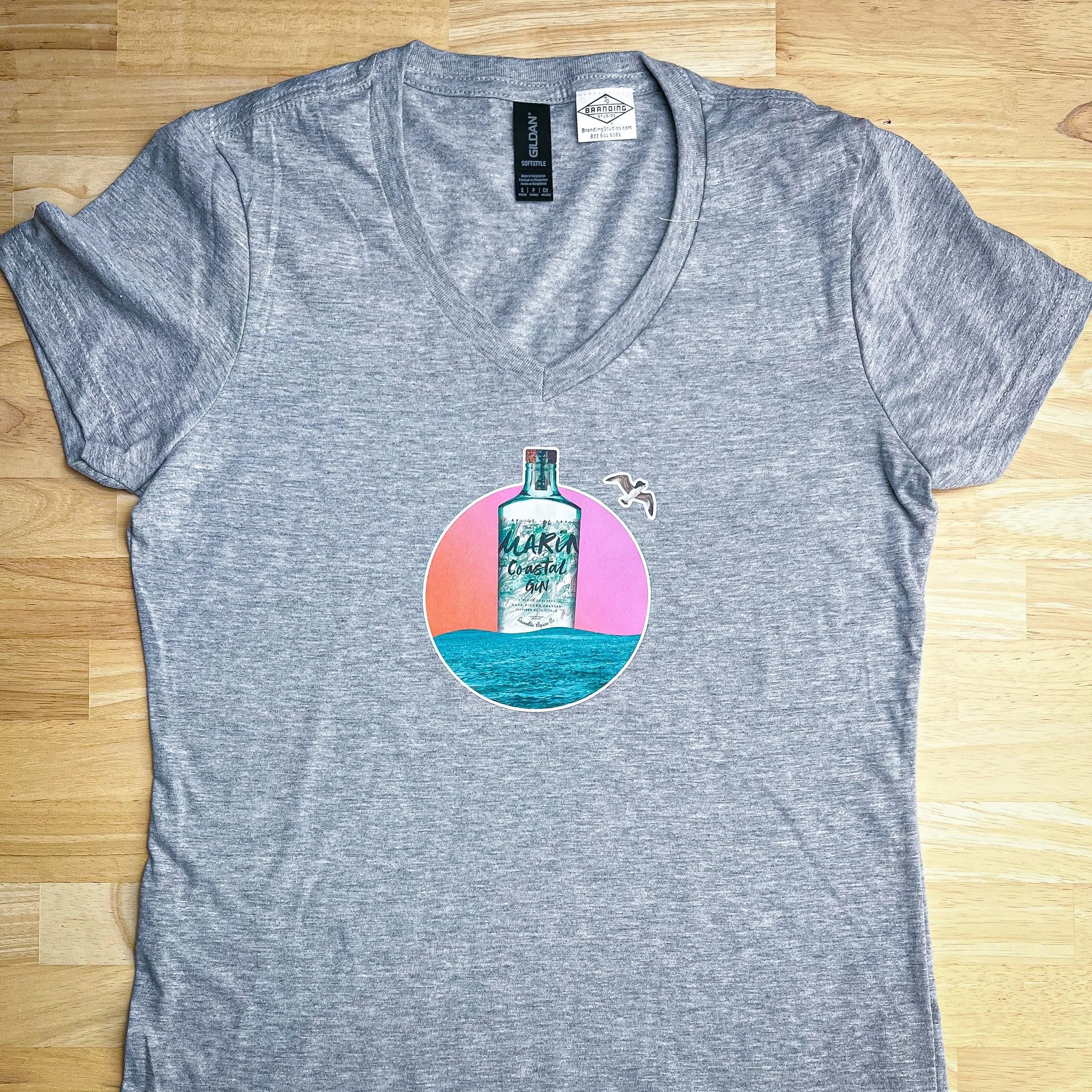 Marin Coastal Gin Women's Tee (Grey)