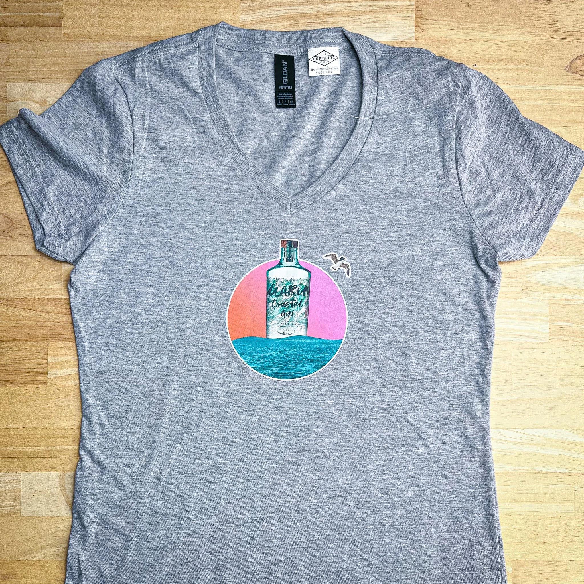 MARIN COASTAL GIN WOMEN’S TEE (Grey)